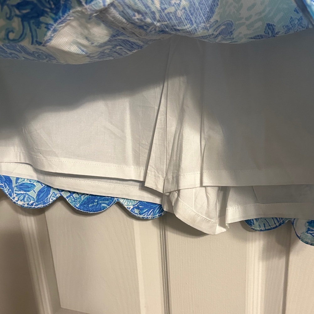 Blue and White Floral Women Skort - Picture 6 of 10